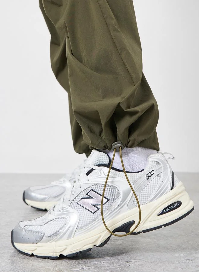 Styli  Men Olive Green Relaxed Cargo Pants for Men | Best Price UAE
